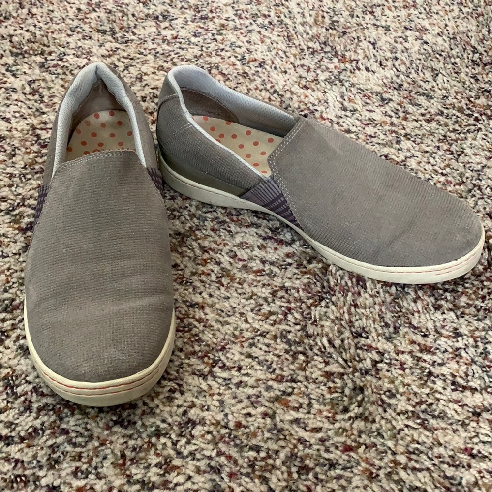 Ahnu slip on shoes.